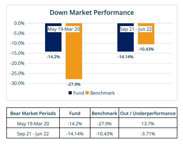 Itus fund Volatility and performance on downside market-1